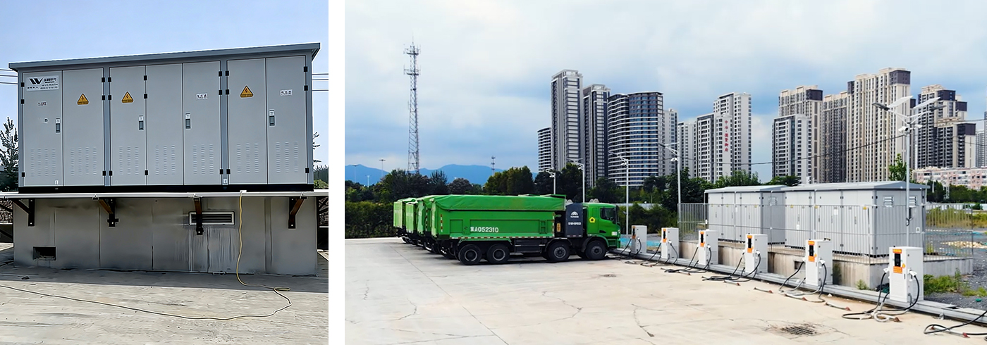 Solución personalizada de Hongwei Power para estación de carga de 4000kVA