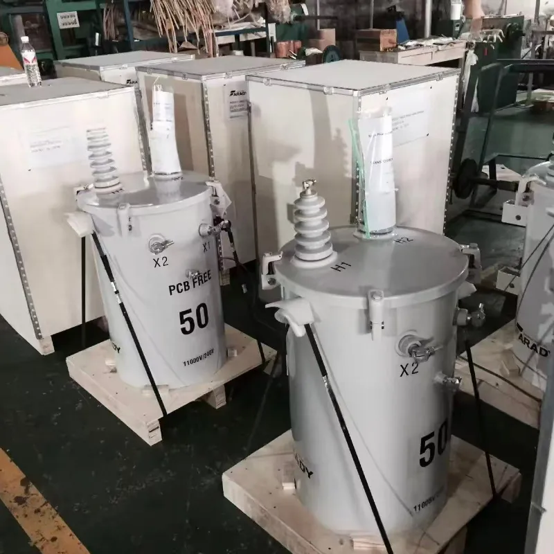 Gama completa del transformador de distribuci&oacute;n inmerso en aceite monof&aacute;sico 10kVA~330kVA