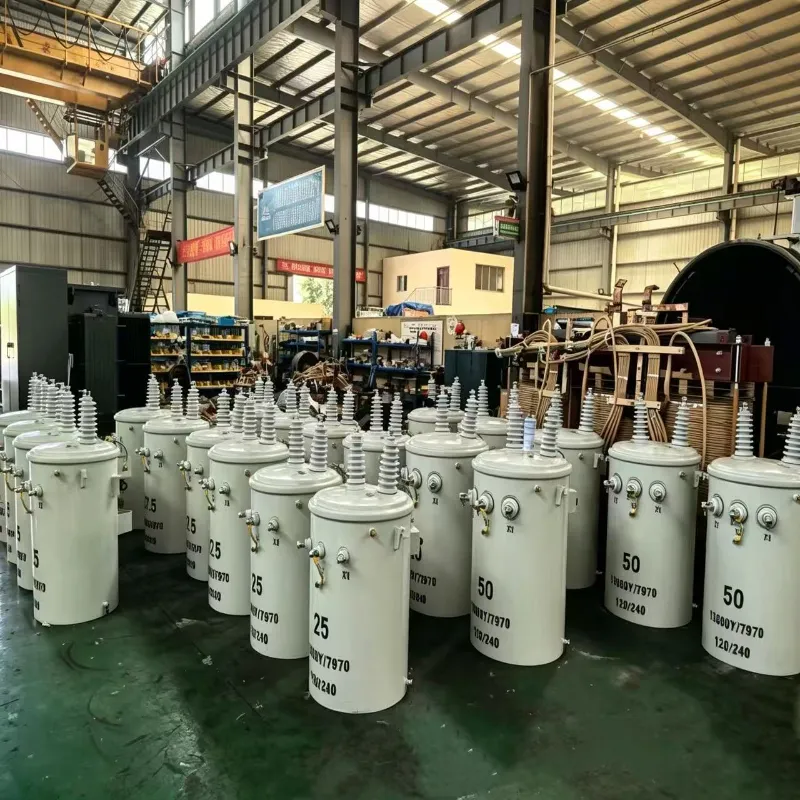 Transformador de distribuci&oacute;n monof&aacute;sico de 100 kVA 33 kV/0,4 kV para red el&eacute;ctrica industrial