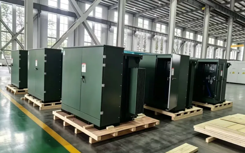 Transformador montado en almohadilla de tipo americano duradero para exteriores de 500kVA 11kV/415V