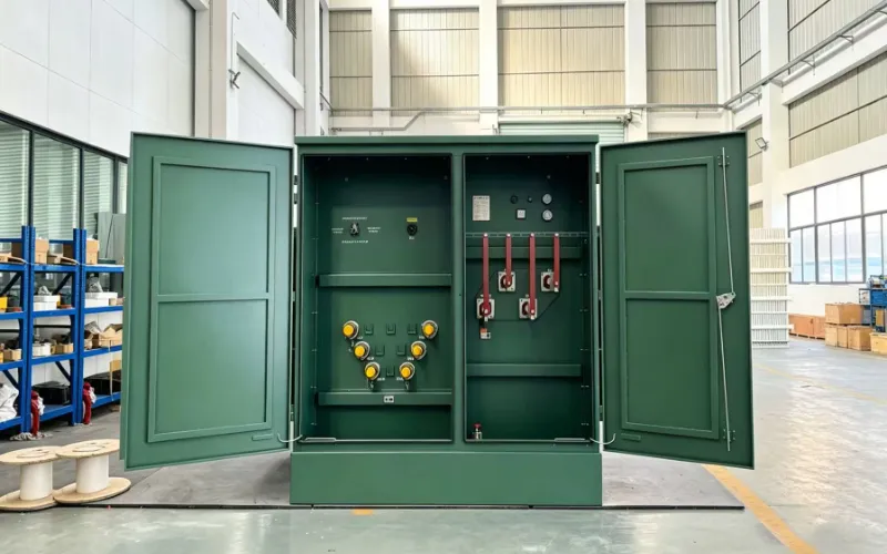 Transformador montado en almohadilla de tipo americano duradero para exteriores de 500kVA 11kV/415V
