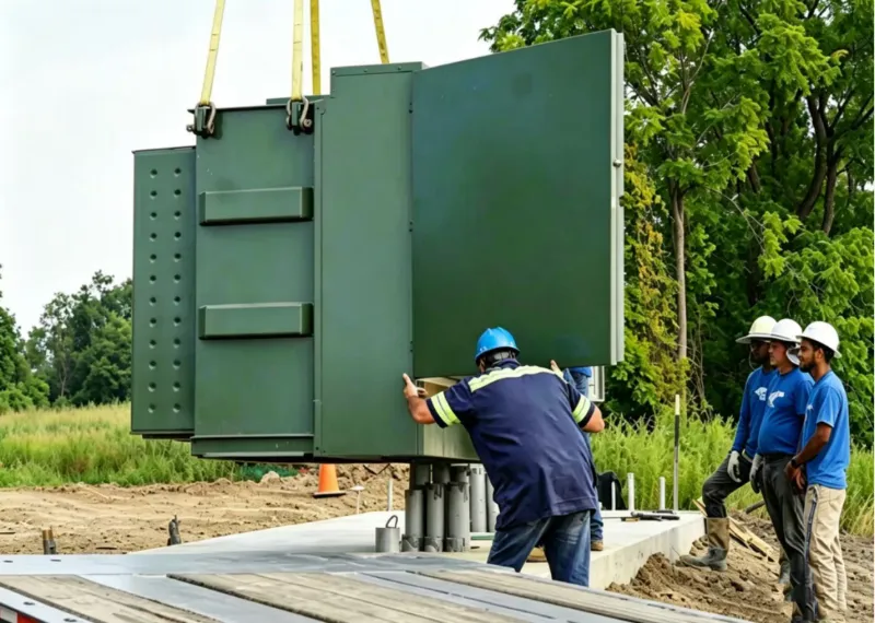 Transformador seco de 1250 kVA 33 kV/0,4 kV para parques industriales y proyectos de infraestructura