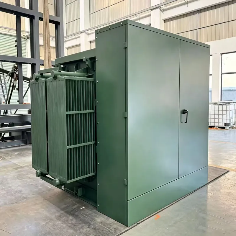 Transformador montado en almohadilla de tipo americano duradero para exteriores de 500kVA 11kV/415V